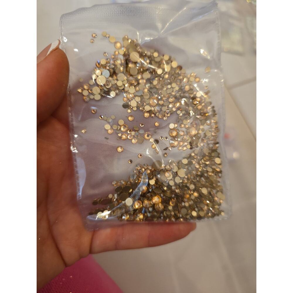 Hotfix And Hotfix Rhinestone Needlework Strass Lot Of 17 - Picture 15 of 16